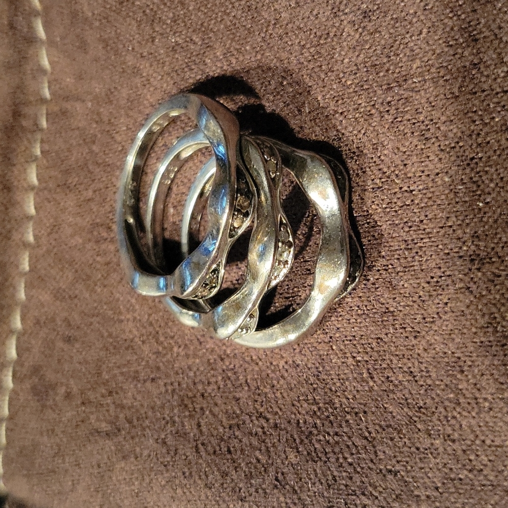 Diamond Stackable Rings - image 2